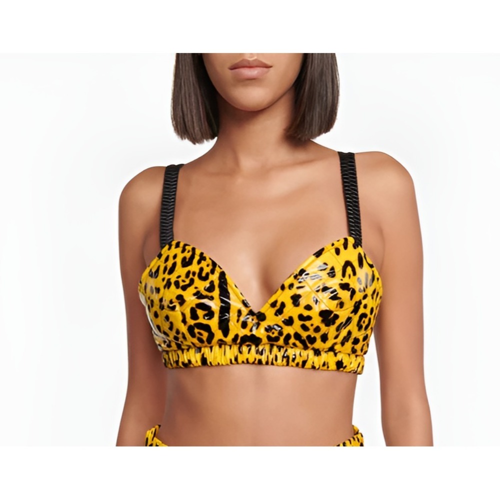 Women's Dolce & Gabbana Sexy Leopard Print Crop Top Bralette New w/ Tags $600+! - Picture 2 of 9